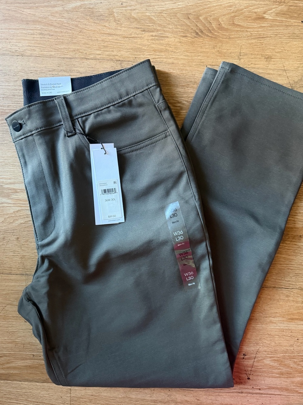 Men's Calvin Klein Grey Stretch Pants